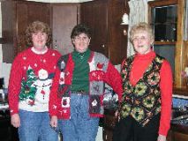 The Lauer Sisters in their fabulous Christmas attire