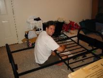 John putting my futon together
