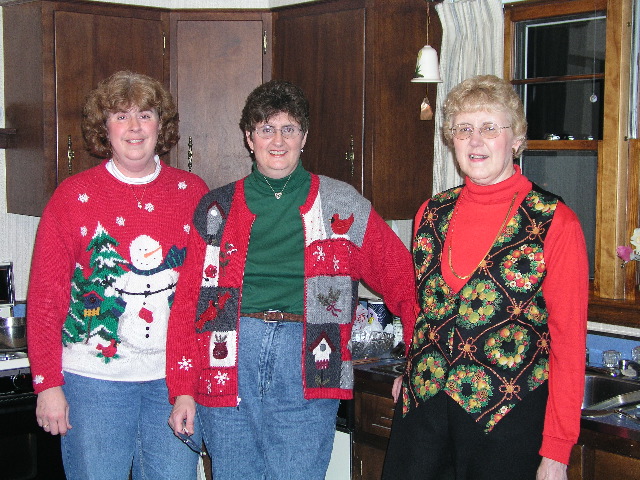 The Lauer Sisters in their fabulous Christmas attire