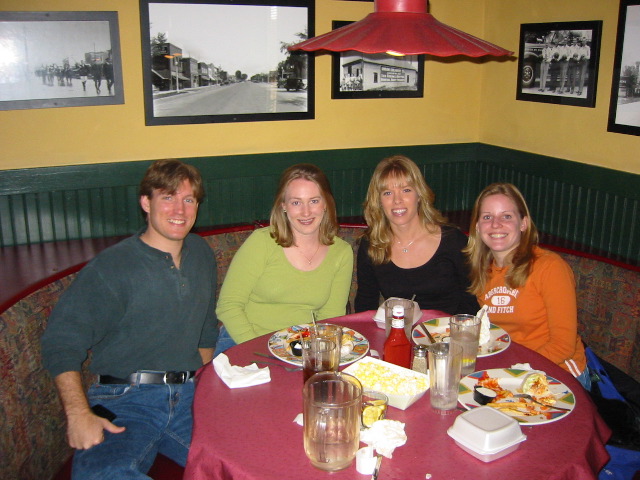 Michael, Amy, Meghan and Sarah at Lunch