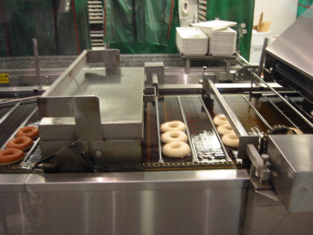 Wow!  Krispy Kreme Doughnut factory!!!